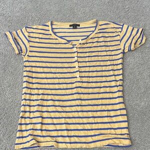 Jcrew Linen Striped T-Shirt